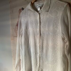 vintage silk longsleeve blouse